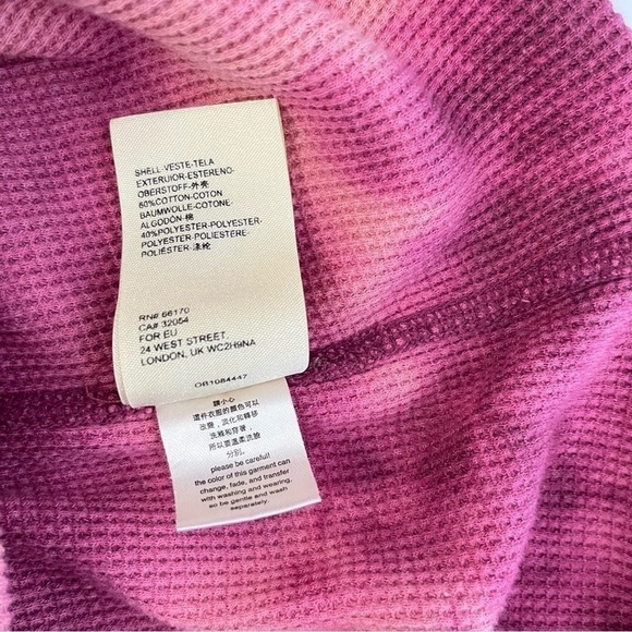 ANTHROPOLOGIE Maeve‎ Tie Dye Thermal Cowl Neck Top Size S - Picture 6 of 7